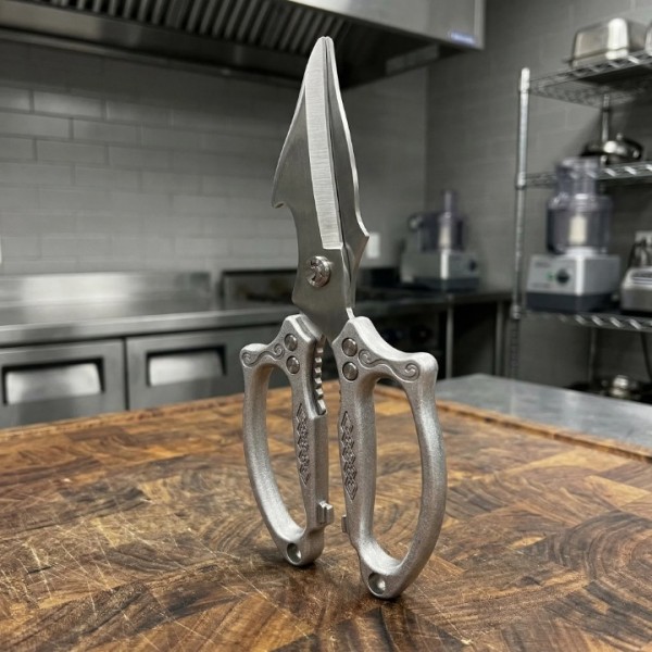 2 Pack Heavy Duty Kitchen Scissors, Stainless Steel Poultry Shears with Non-Slip Handle & Safety Lock, Dishwasher Safe All Purpose Cooking Shears for Meat Seafood Bone Cutting