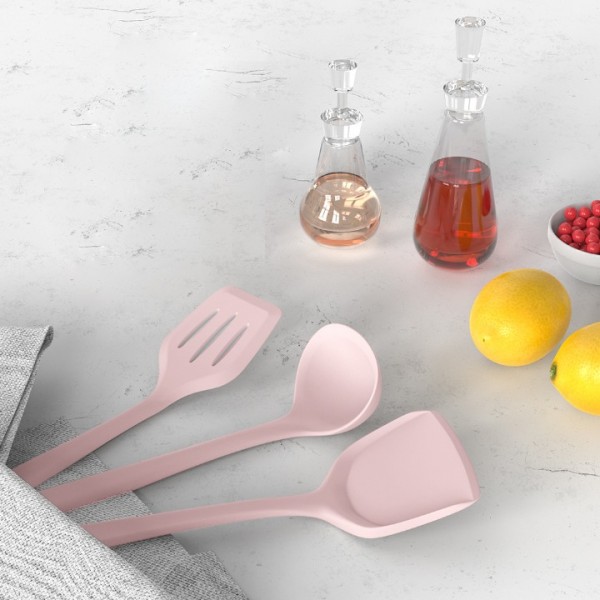 Silicone Cooking Utensils Set - Heat Resistant Kitchen Utensils BPA FREE,Turner Tongs,Spatula,Spoon,Brush,Whisk,Kitchen Utensil Gadgets Tools Set for Nonstick Cookware,Dishwasher Safe (Pink)