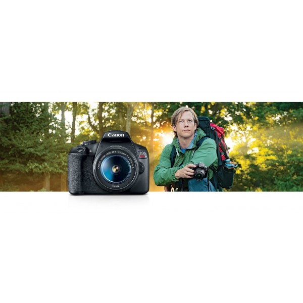 EOS Rebel T7 DSLR Camera with 18-55mm Lens | Built-in Wi-Fi | 24.1 MP CMOS Sensor | DIGIC 4+ Image Processor and Full HD Videos